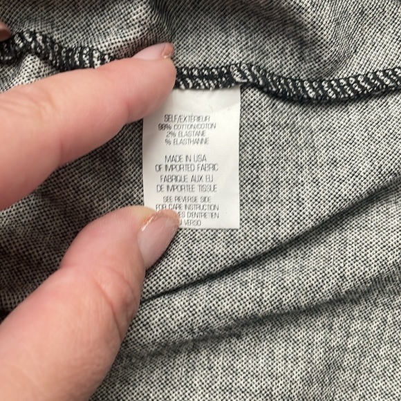 Houndstooth Theory Top  Black and white crop top L - Picture 3 of 4